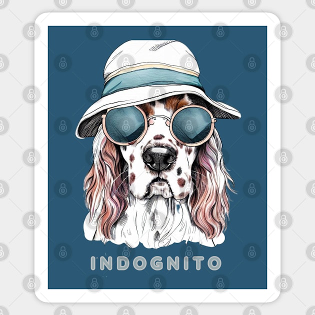 Springer Spaniel Indognito Sticker by ZogDog Pro